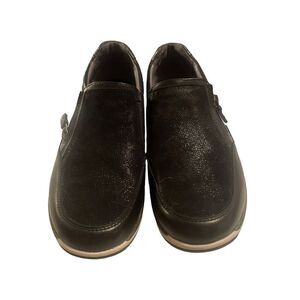 Aravon Womens Black  Good Feet Insoles Pyper Side Zip Sneaker Size 8.5